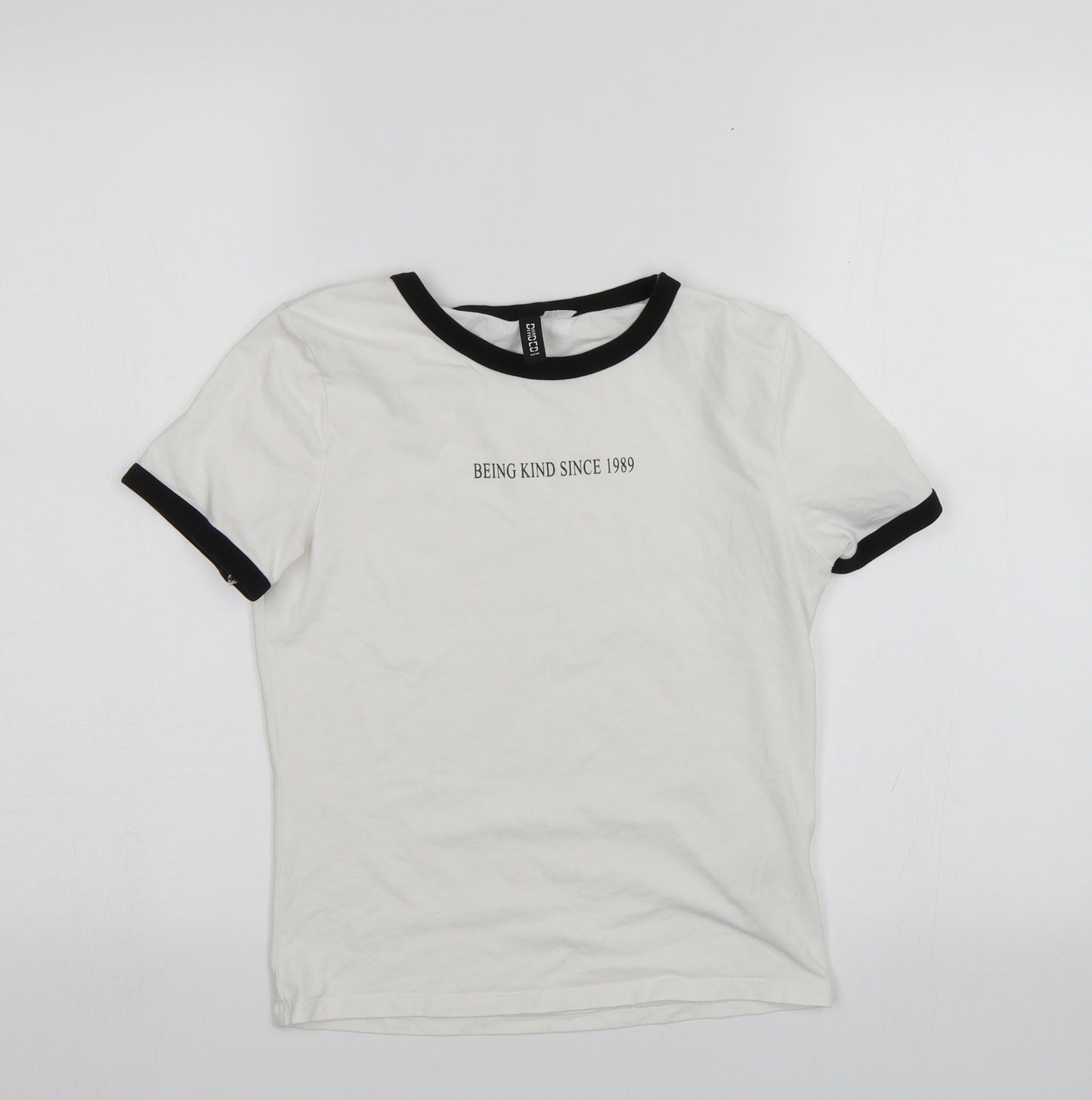 Divided Womens White   Basic T-Shirt Size S