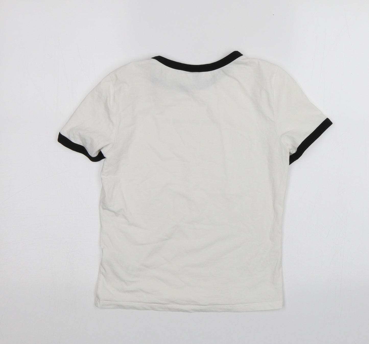 Divided Womens White   Basic T-Shirt Size S