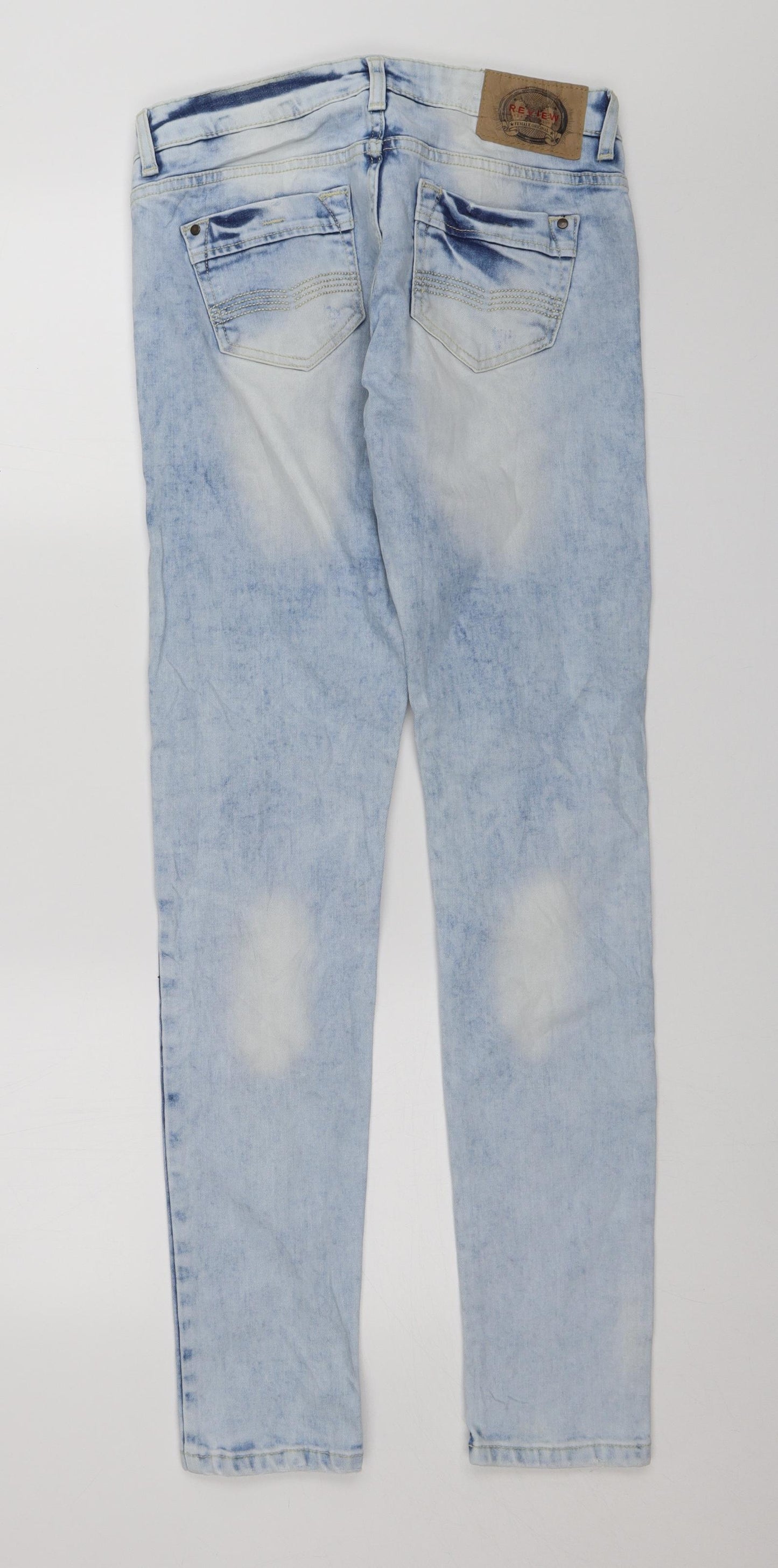 Review Womens Blue   Skinny Jeans Size 29 in L31 in
