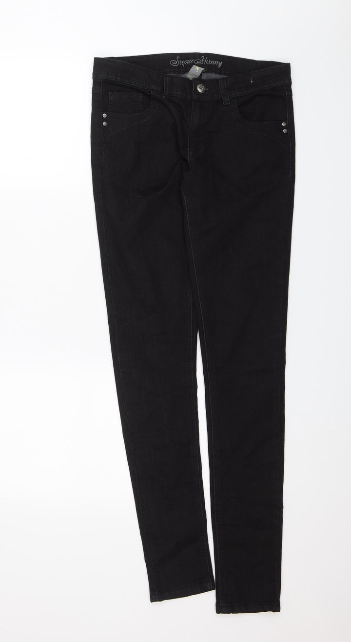 Denim Co. Womens Black Skinny Jeans Size 10 L30 in