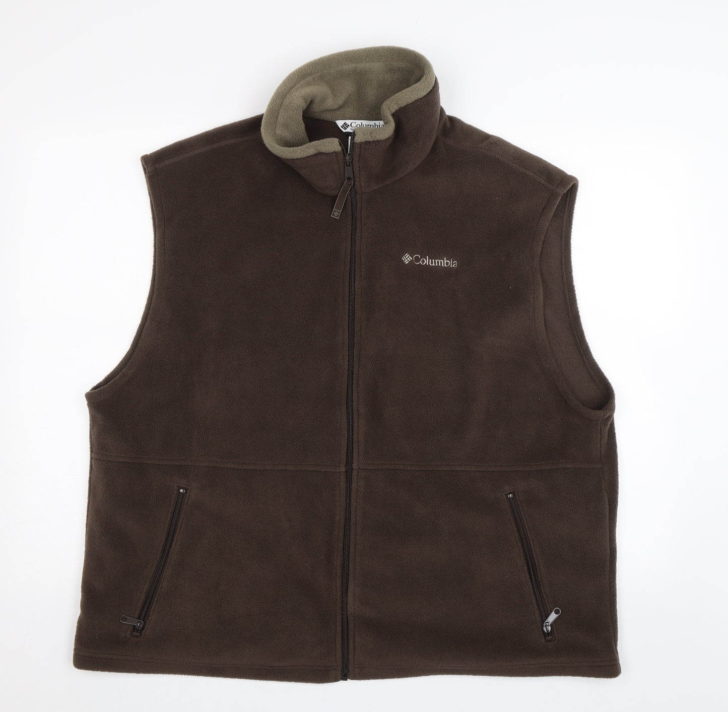 Columbia Mens Brown   Full Zip Jumper Size XL