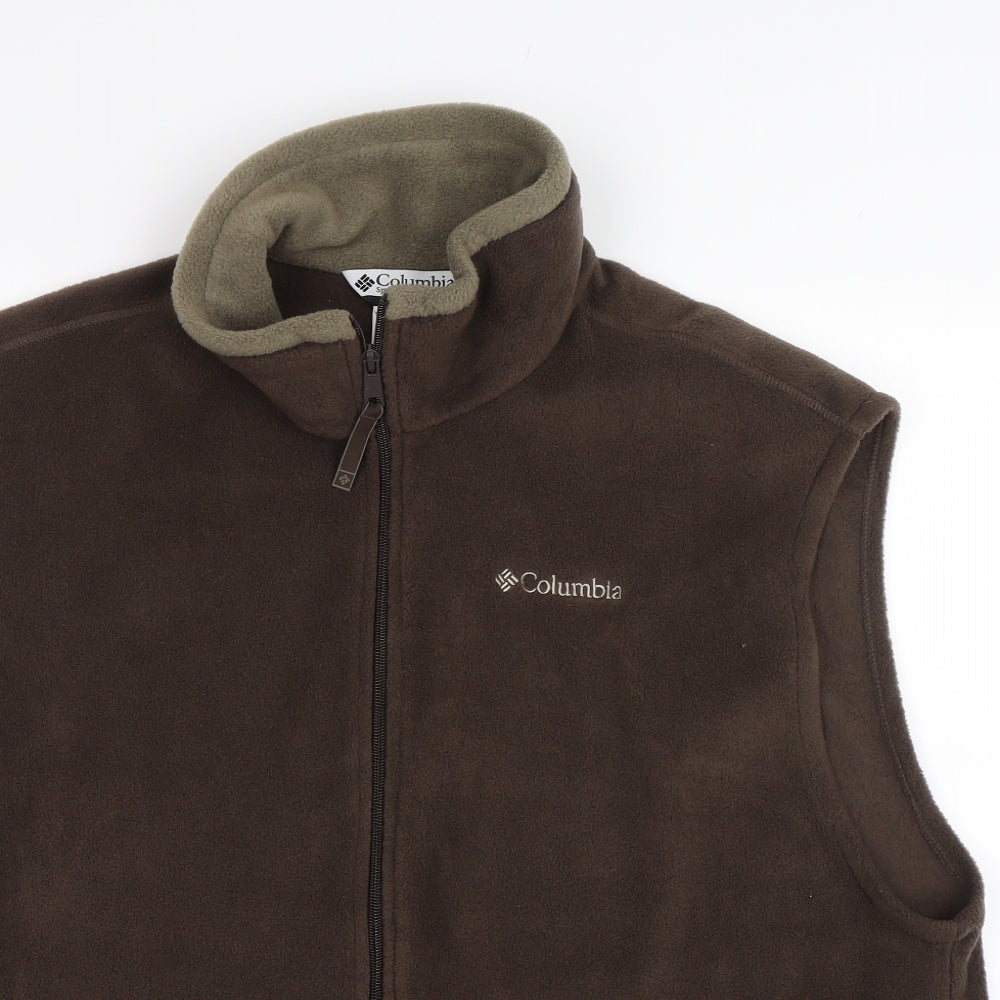 Columbia Mens Brown   Full Zip Jumper Size XL
