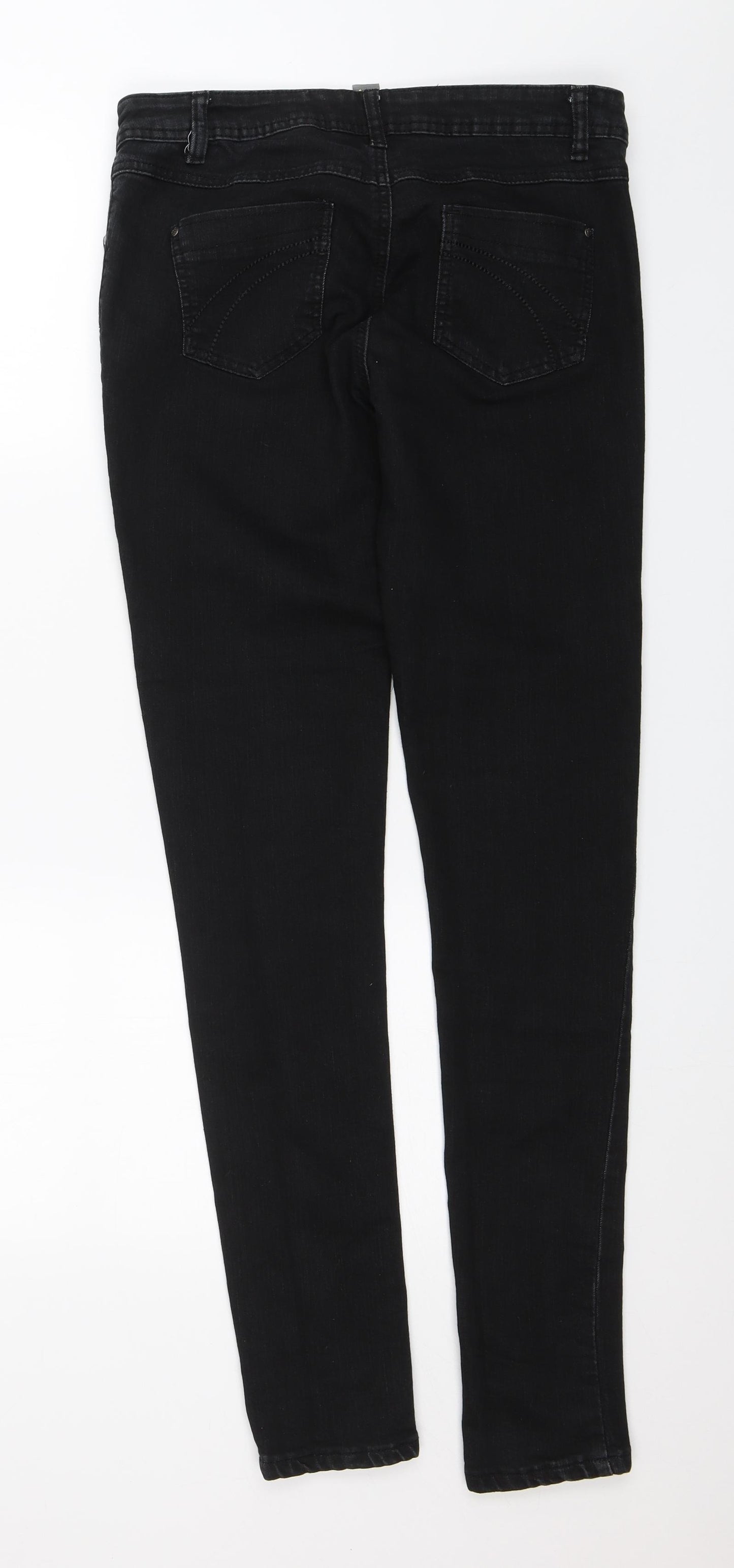 Denim Co. Womens Black   Skinny Jeans Size 12 L32 in