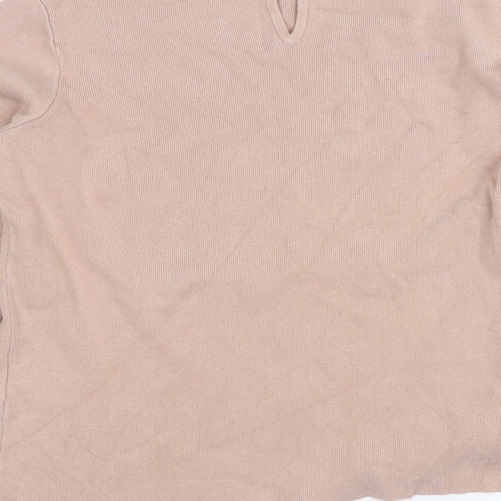 Warehouse Womens Pink   Pullover Jumper Size 16