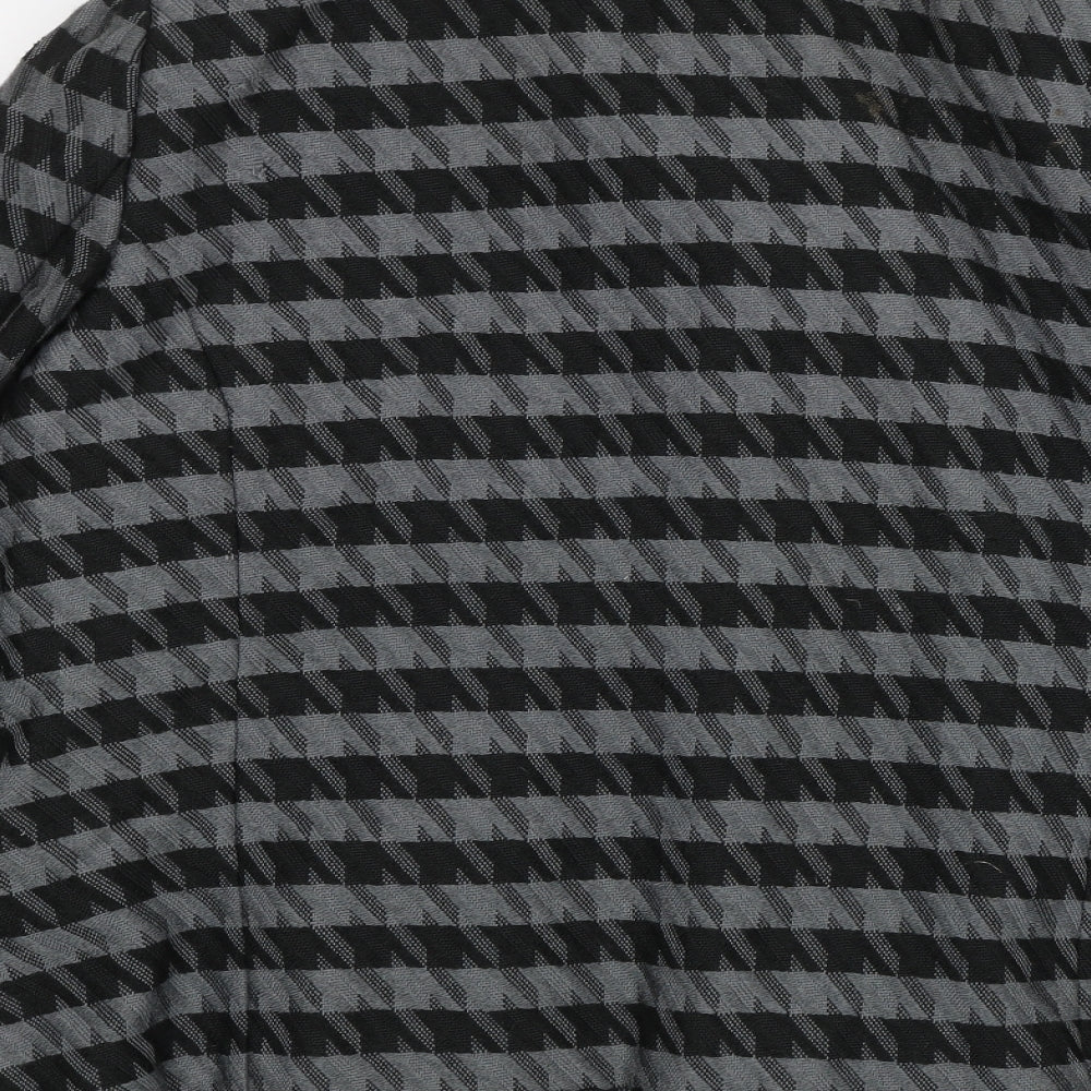 Bm Collection Womens Grey Striped  Jacket  Size 18