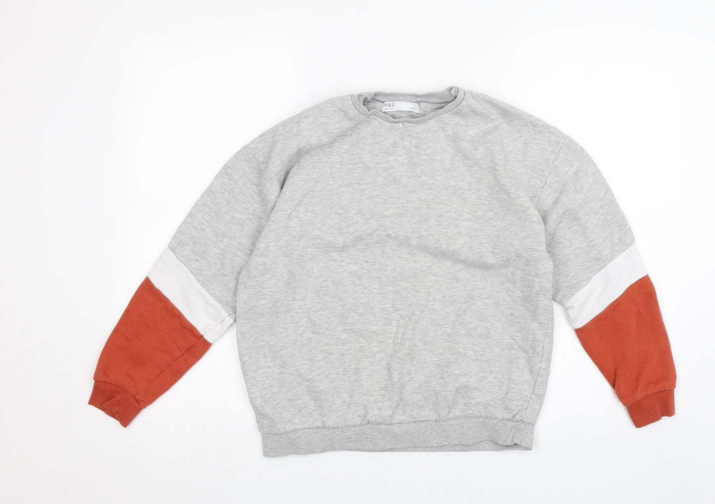 M&S Girls Grey   Pullover Jumper Size 11-12 Years
