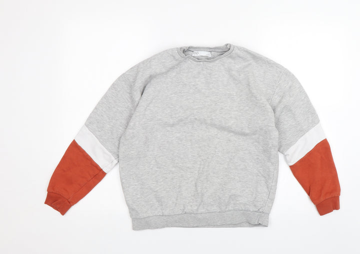M&S Girls Grey   Pullover Jumper Size 11-12 Years