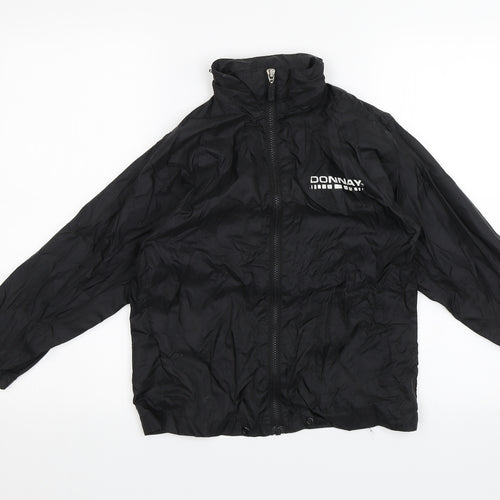 Donnay Boys Black   Rain Coat Jacket Size 5-6 Years