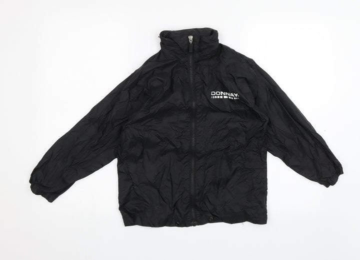 Donnay Boys Black Rain Coat Jacket Size 5-6 Years