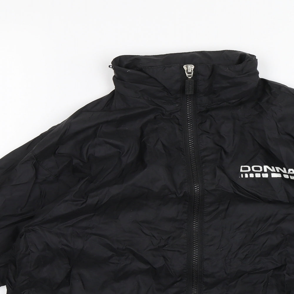 Donnay Boys Black   Rain Coat Jacket Size 5-6 Years