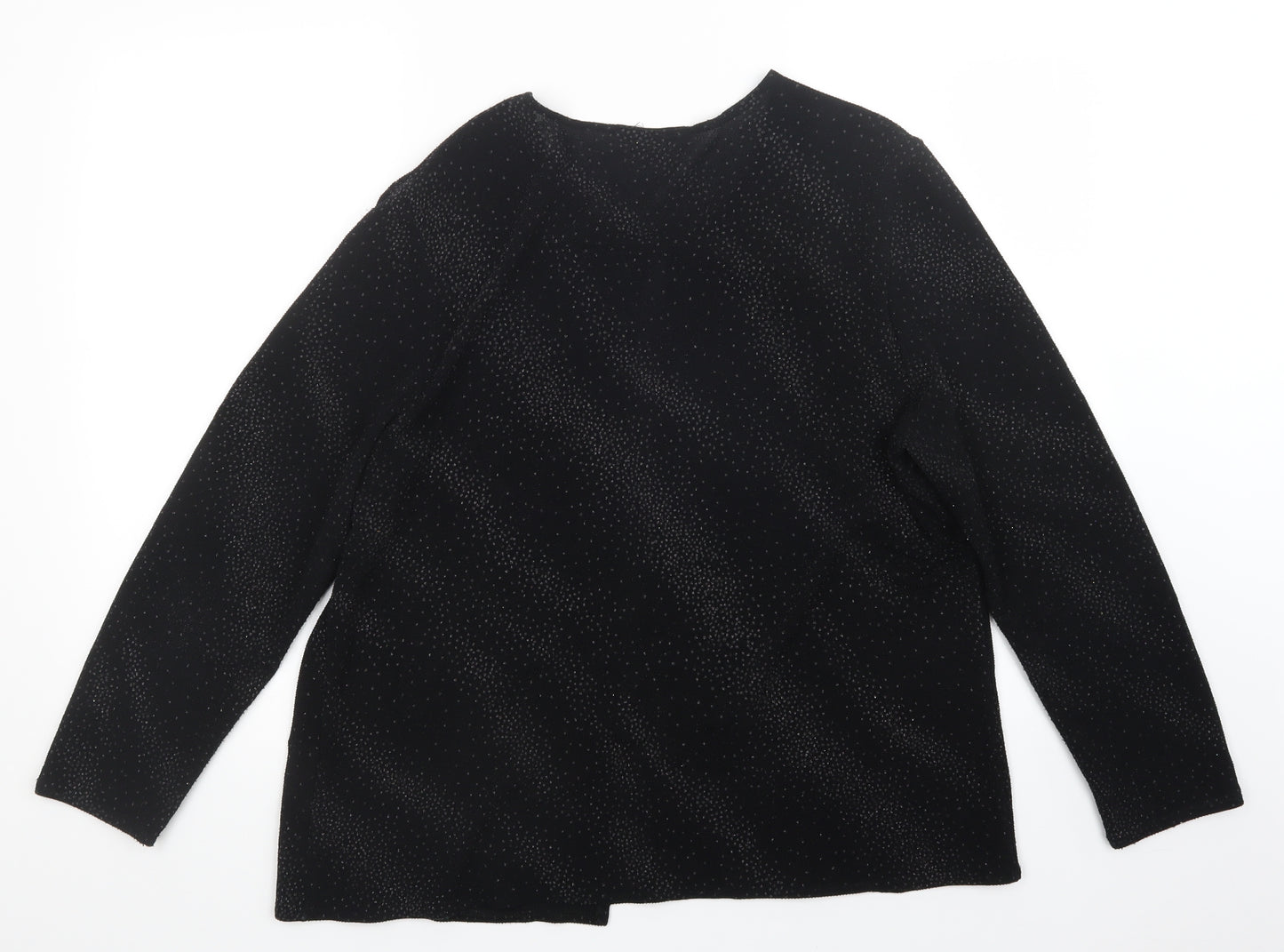 FOSBY Womens Black   Cardigan Jumper Size 20