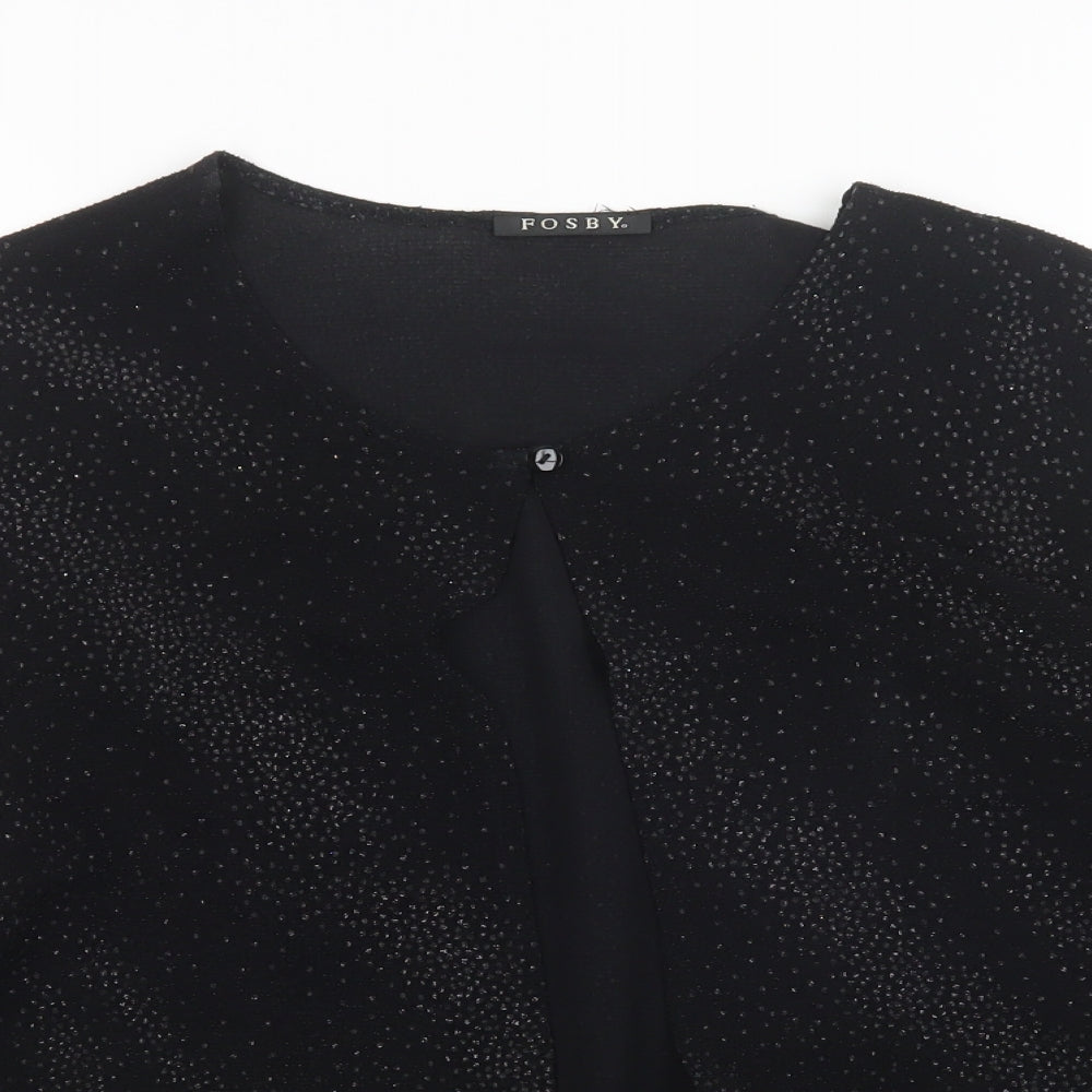 FOSBY Womens Black   Cardigan Jumper Size 20