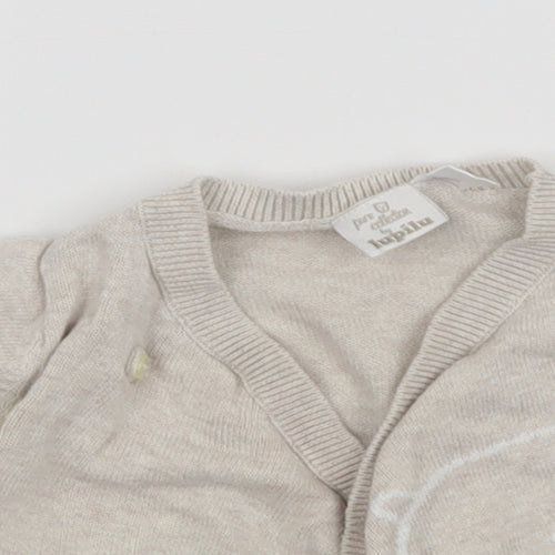Lupilu Baby Beige   Cardigan Jumper Size 0-3 Months
