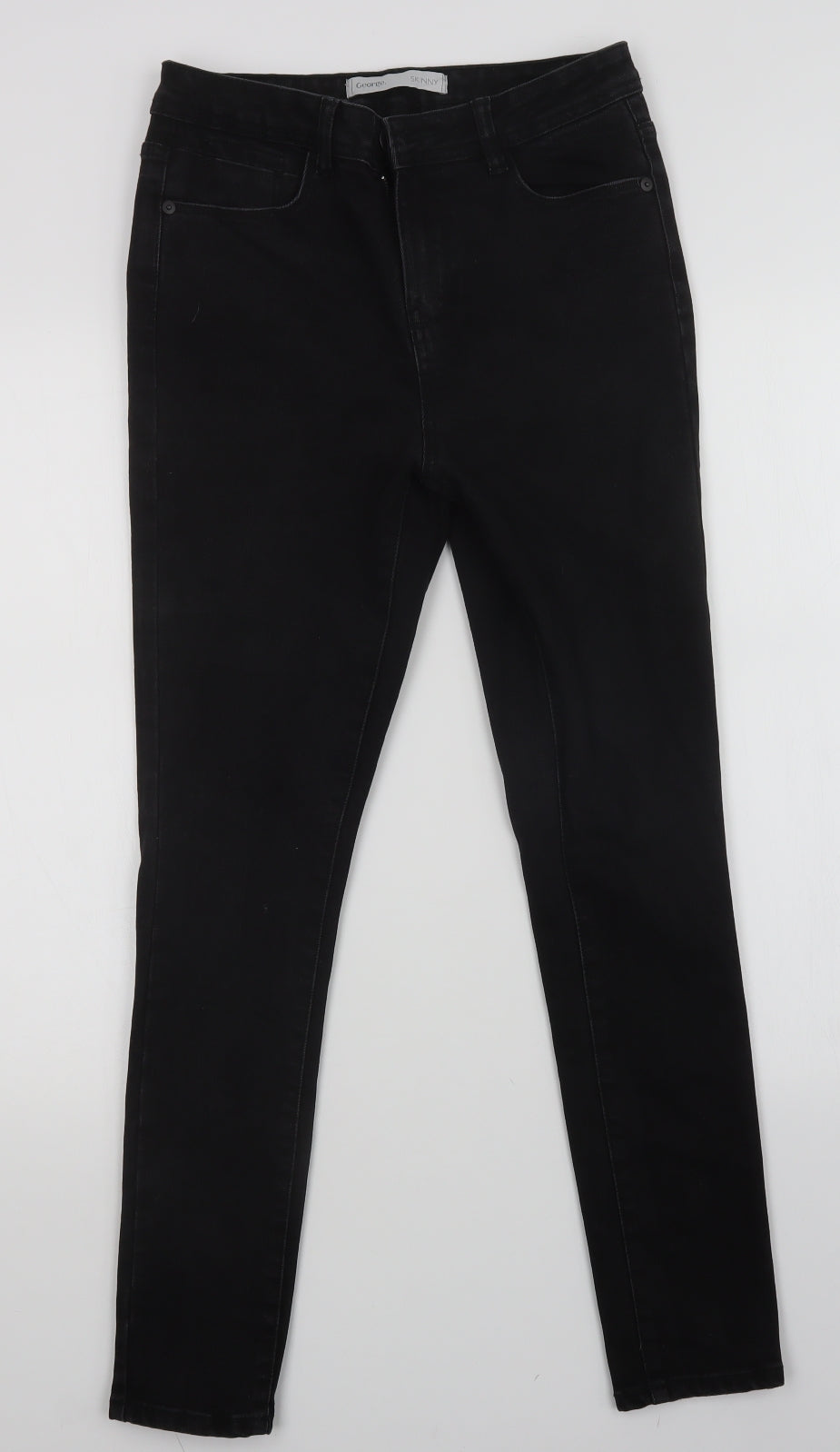 George Womens Black   Skinny Jeans Size 10 L28 in