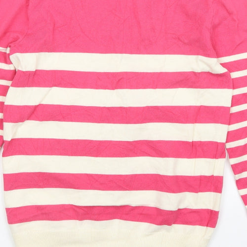 Preworn Womens Multicoloured Striped  Cardigan Jumper