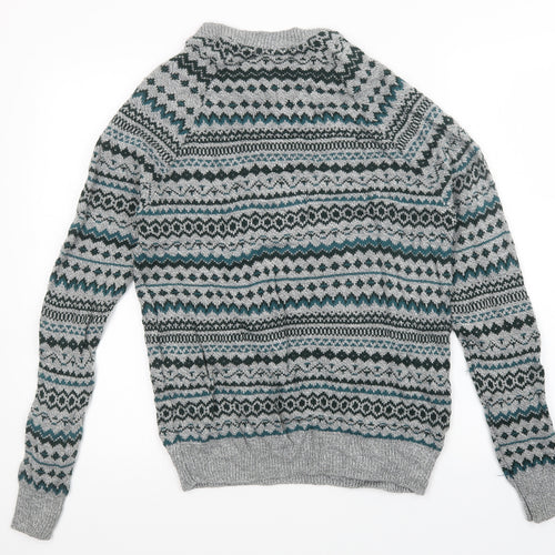 Topman Mens Multicoloured Argyle/Diamond  Pullover Jumper Size S