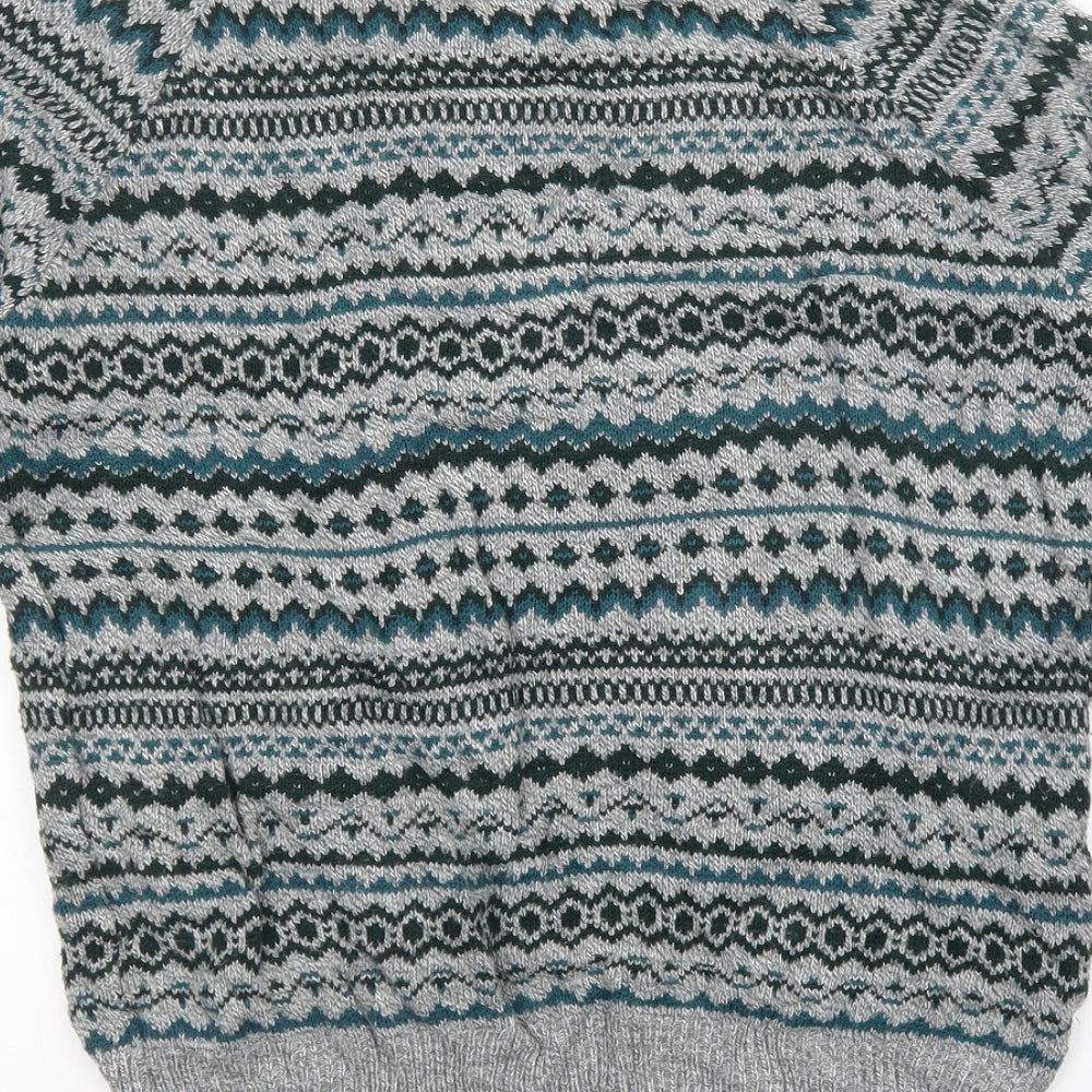 Topman Mens Multicoloured Argyle/Diamond  Pullover Jumper Size S