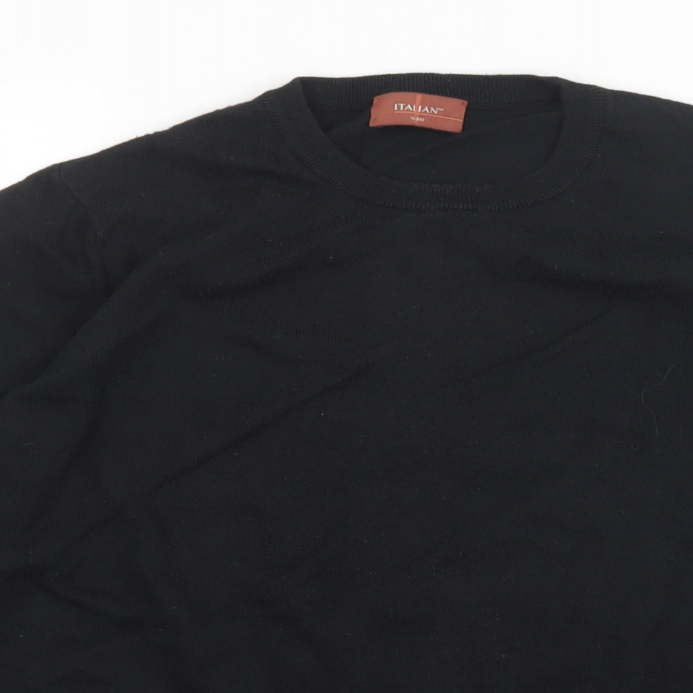 M&S Mens Black   Pullover Jumper Size L
