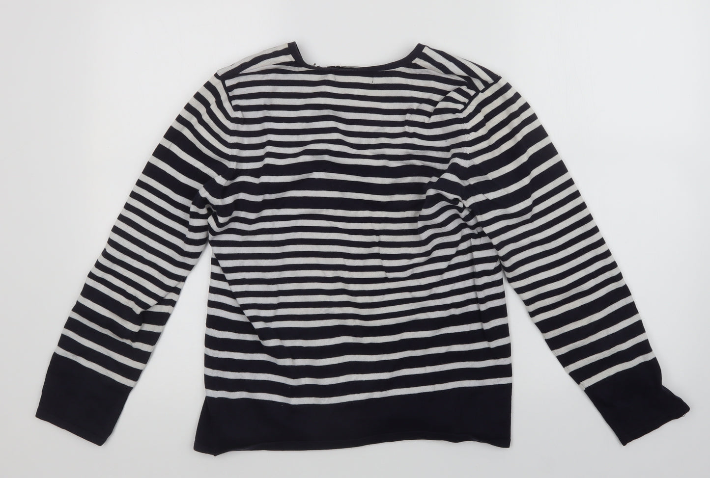 Monsoon Womens Multicoloured Striped  Cardigan Jumper Size 16