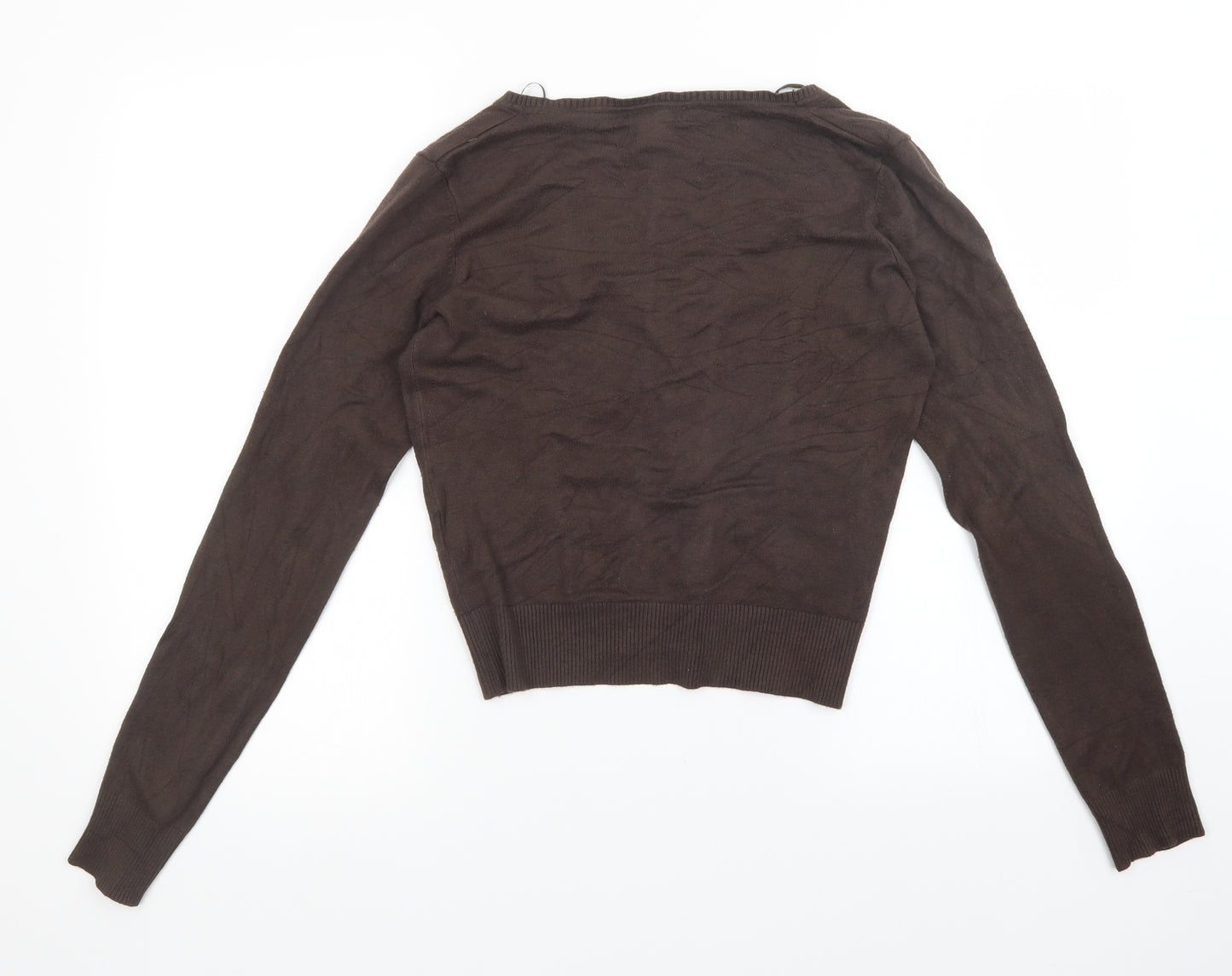 H&M Womens Brown   Cardigan Jumper Size M