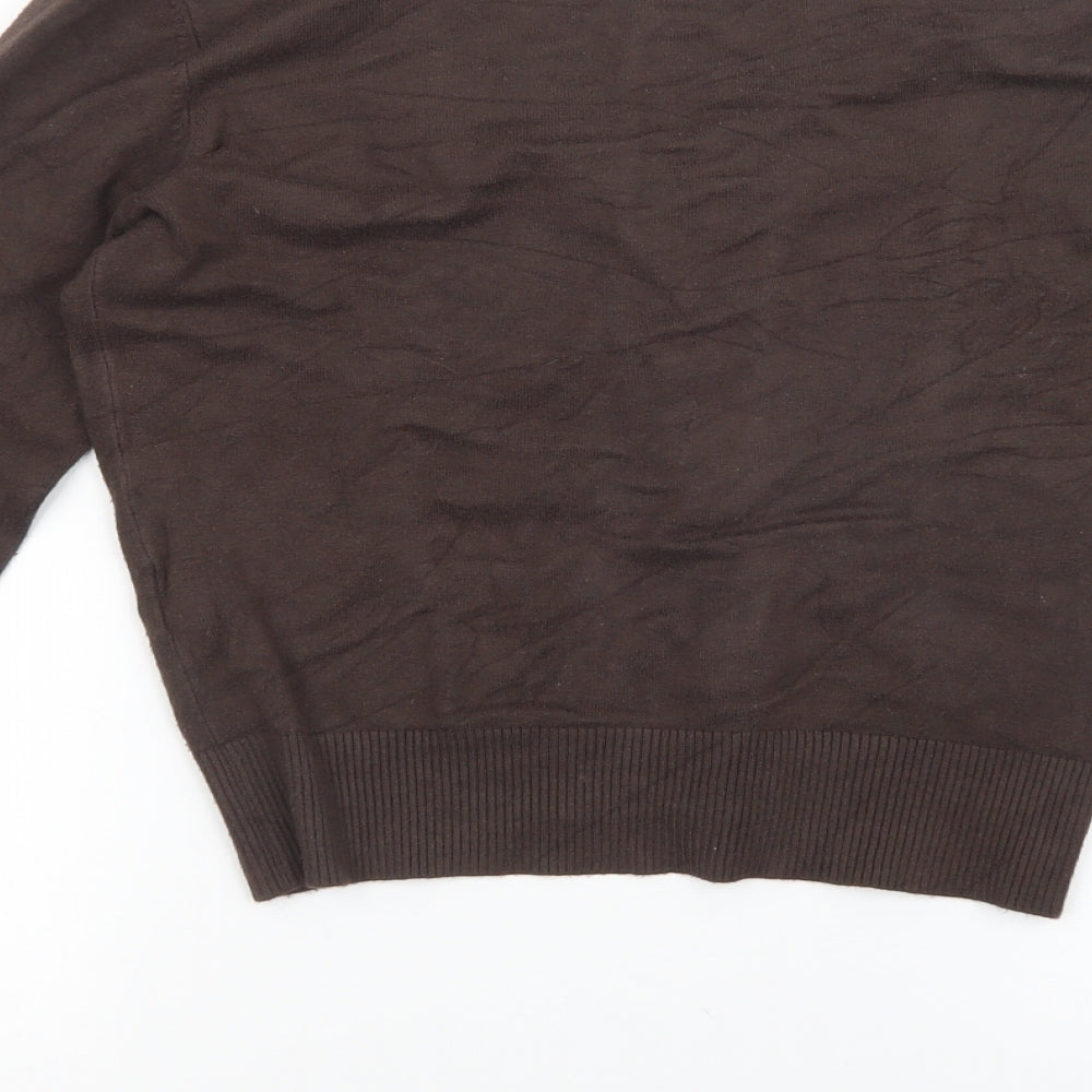 H&M Womens Brown   Cardigan Jumper Size M