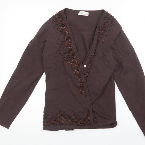 FRANK WALDER Womens Brown   Cardigan Jumper Size 12