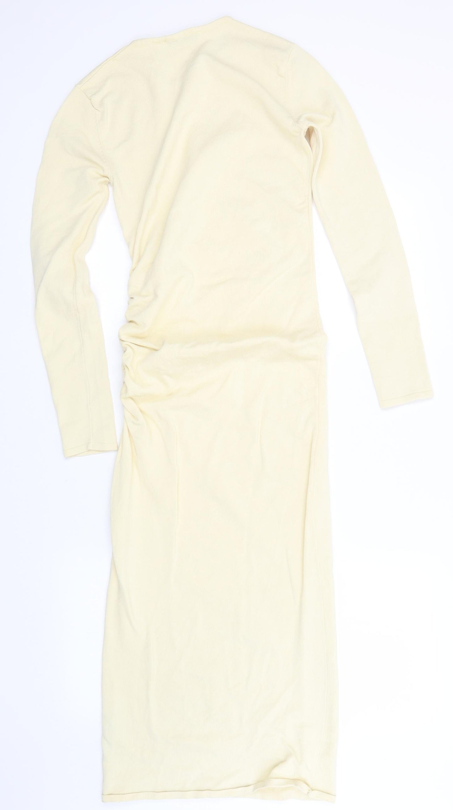 Zara Womens Yellow   Jumper Dress  Size S