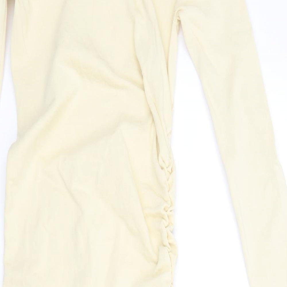 Zara Womens Yellow   Jumper Dress  Size S
