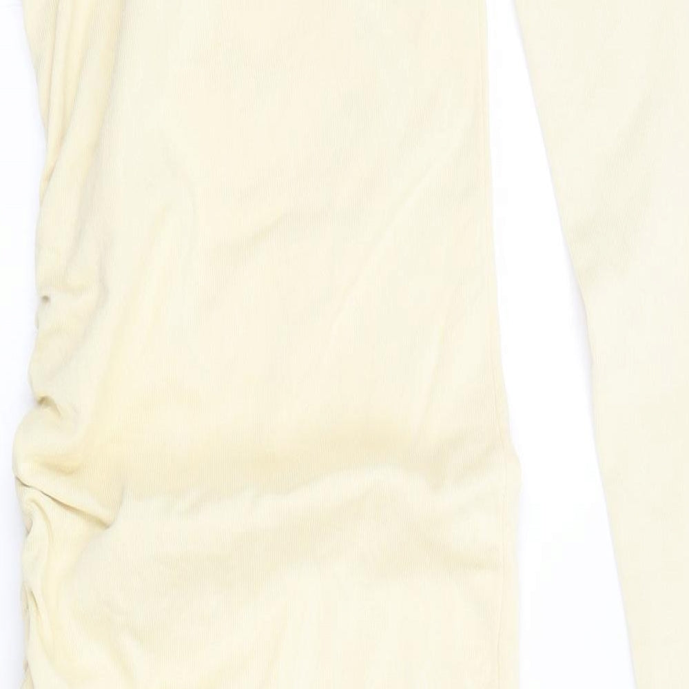 Zara Womens Yellow   Jumper Dress  Size S