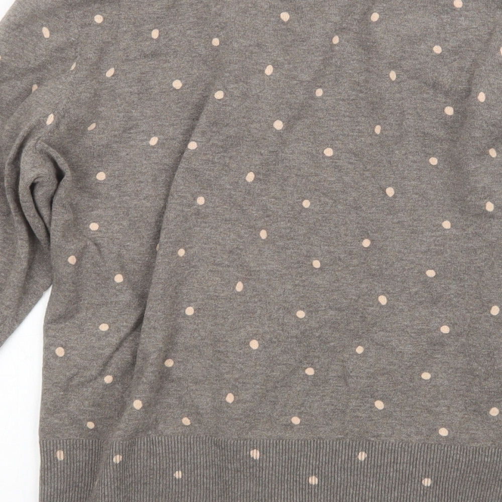 Laura Ashley Womens Multicoloured Polka Dot  Cardigan Jumper Size 14