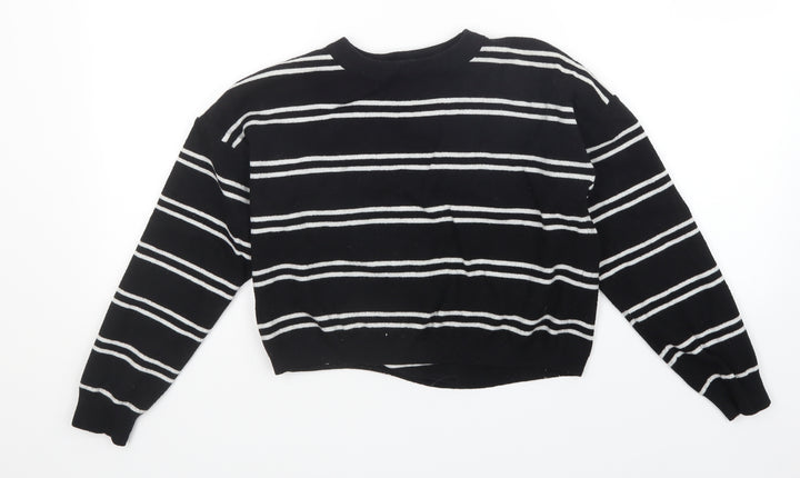 New Look Girls Multicoloured Striped Pullover Jumper Size 14-15 Years