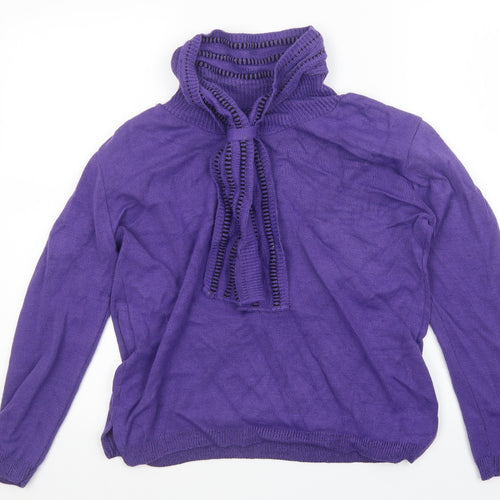 Envy Womens Purple   Pullover Jumper Size M