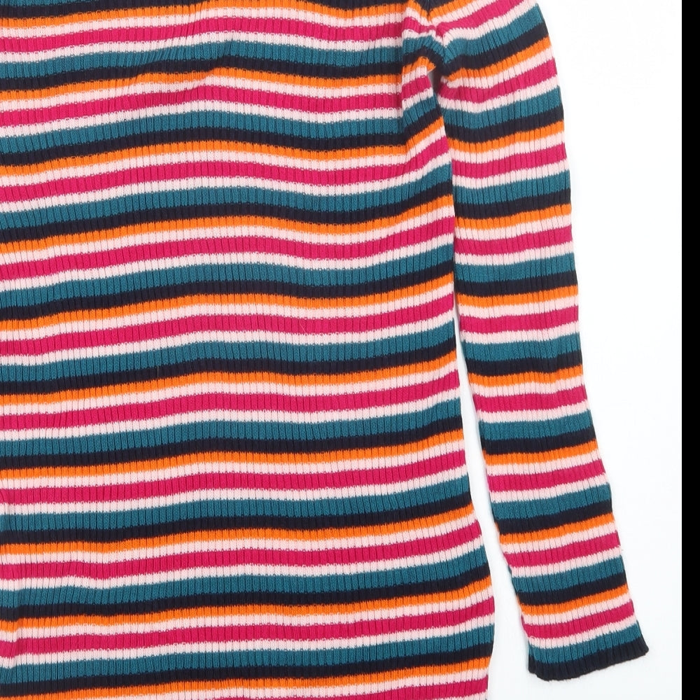 rokoko Womens Multicoloured Striped  Pullover Jumper Size XS