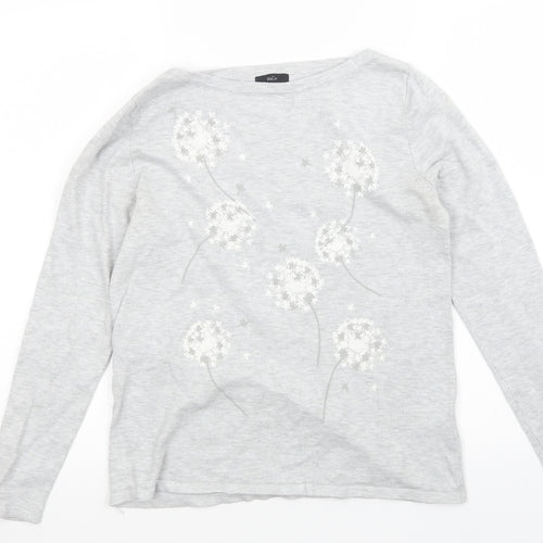 M&Co Womens Grey   Pullover Jumper Size 12