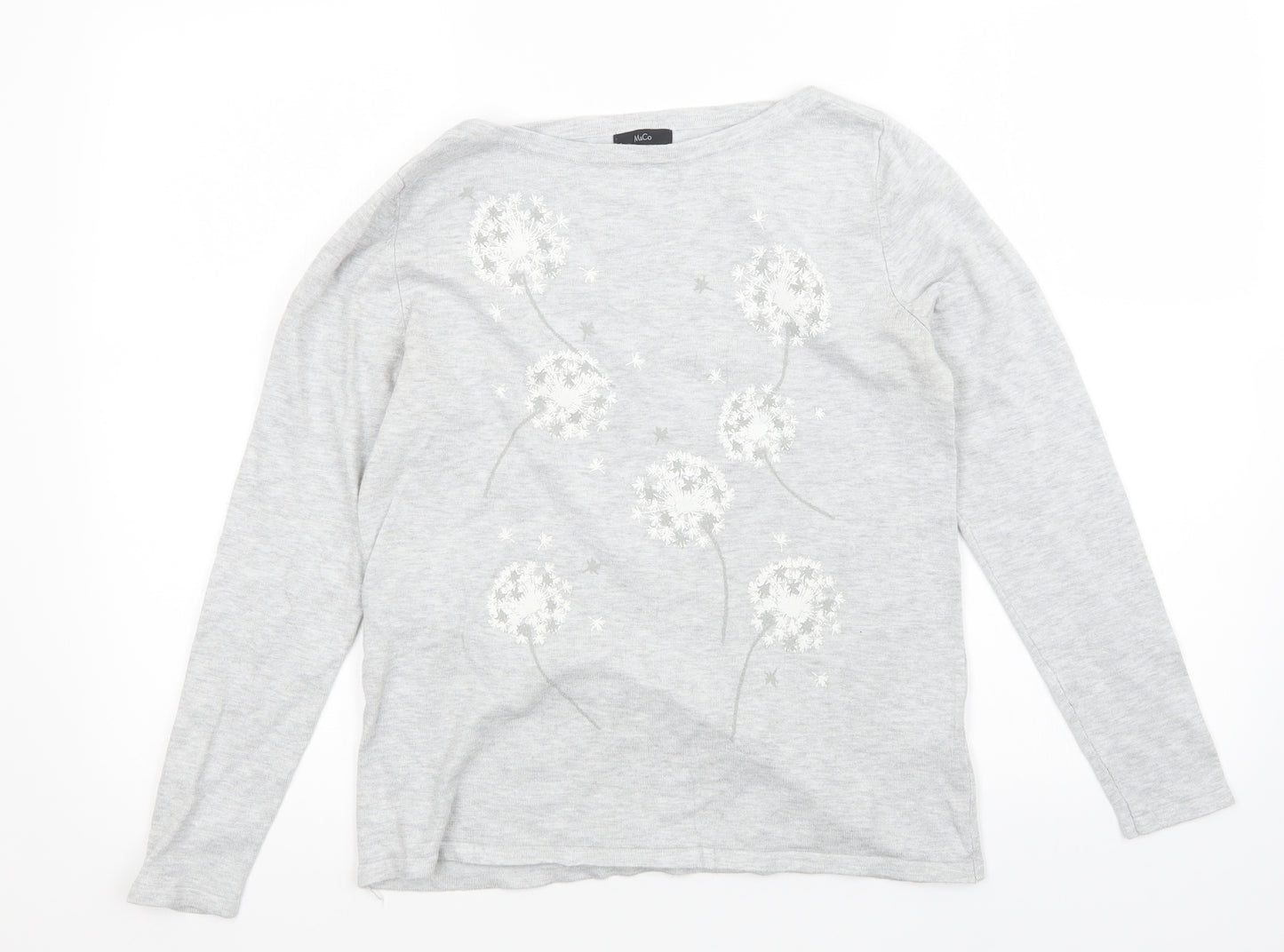 M&Co Womens Grey   Pullover Jumper Size 12