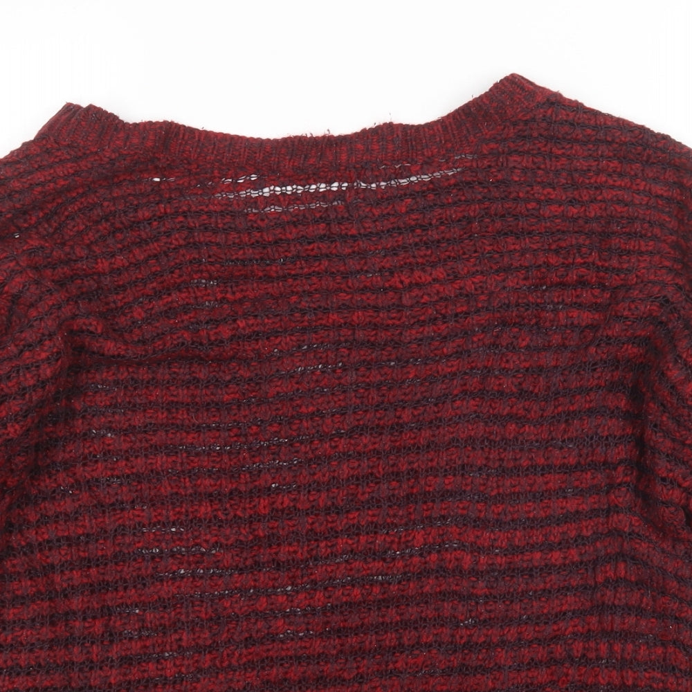 Atmosphere Womens Red Striped  Pullover Jumper Size 12