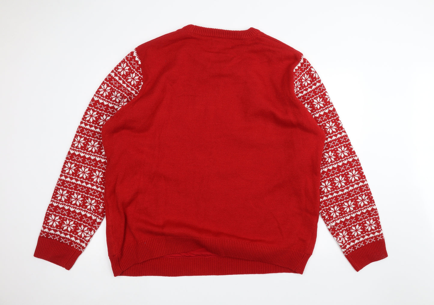 F&F Mens Red   Pullover Jumper Size 3XL  - Christmas
