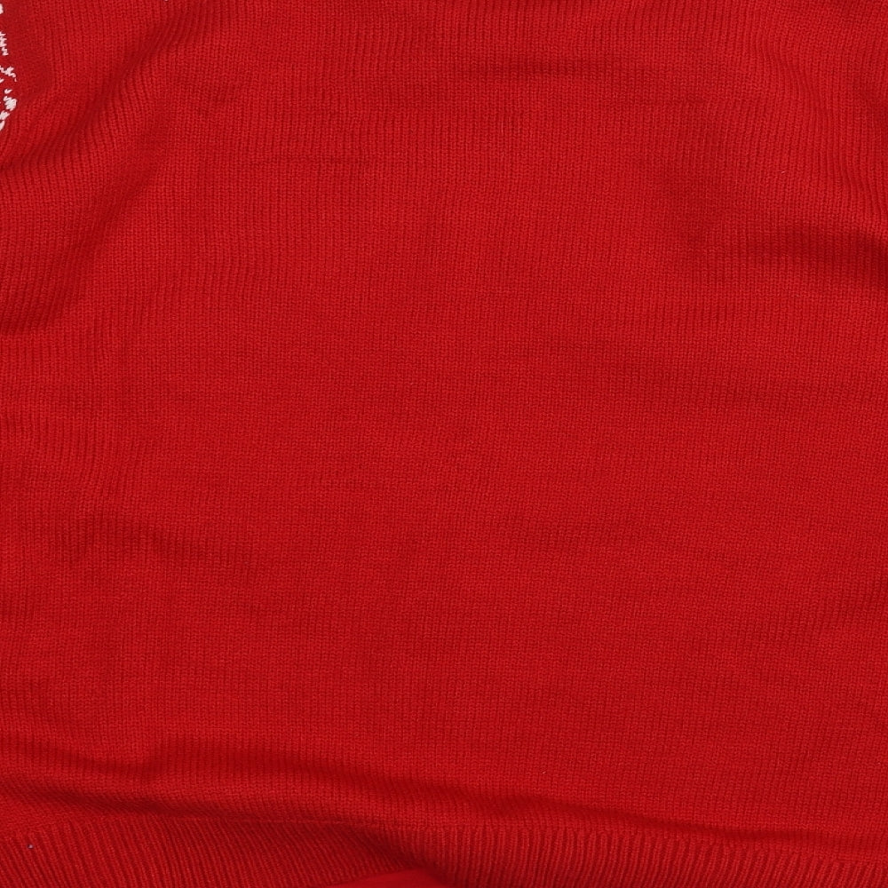 F&F Mens Red   Pullover Jumper Size 3XL  - Christmas