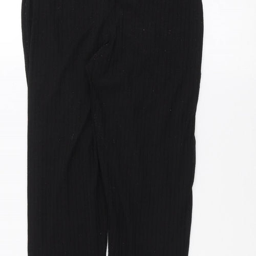 Boohoo Womens Black   Trousers  Size 10 L25 in