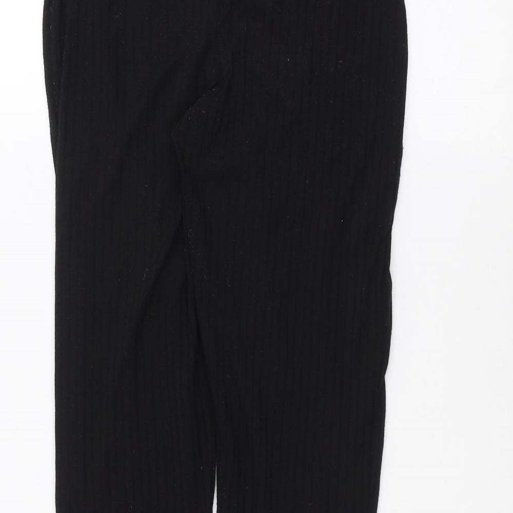 Boohoo Womens Black   Trousers  Size 10 L25 in