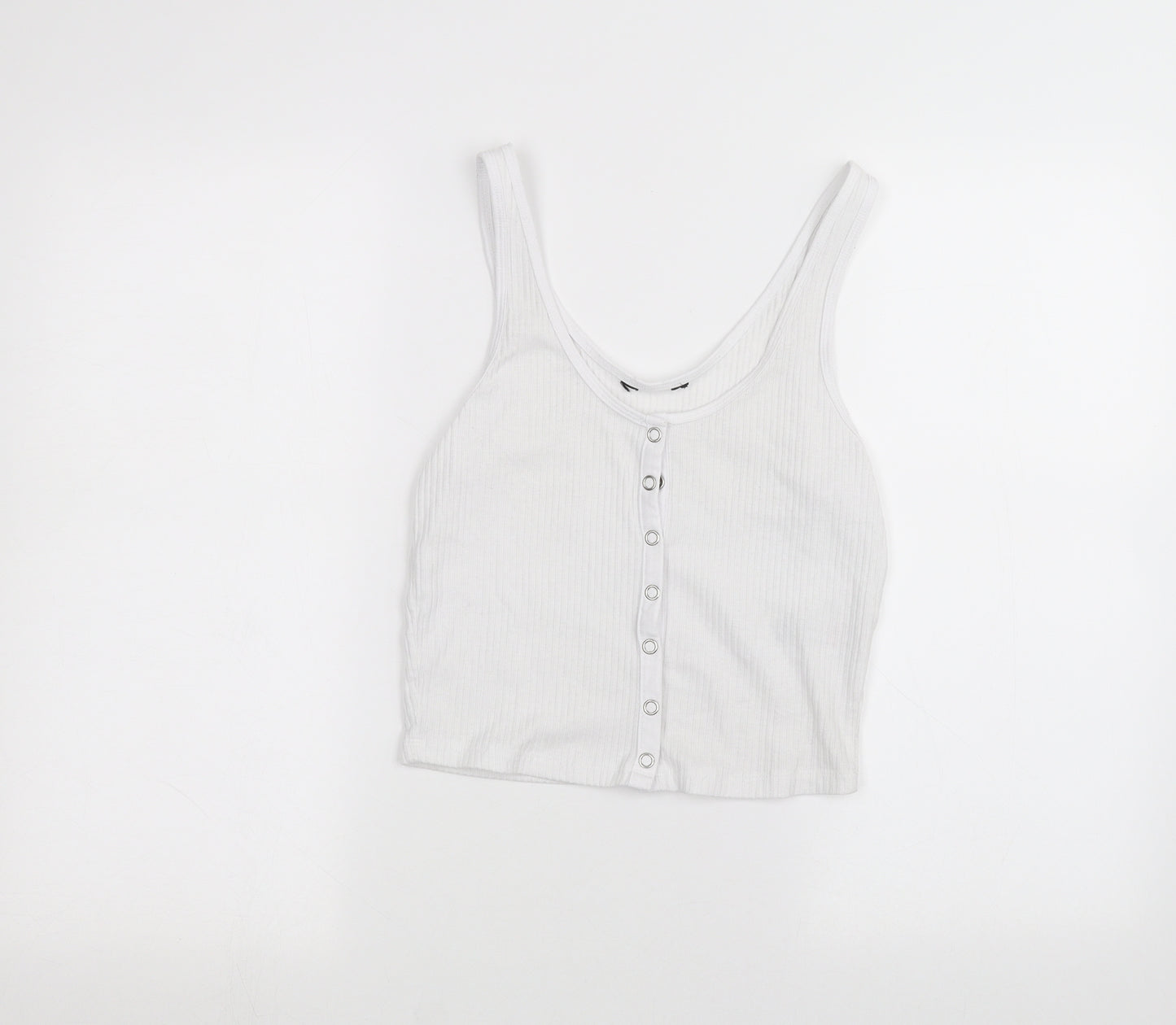 New Look Womens White   Basic Tank Size 10