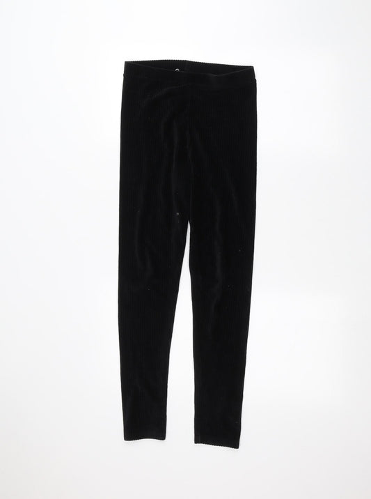 M&Co Girls Black   Sweatpants Trousers Size 11-12 Years