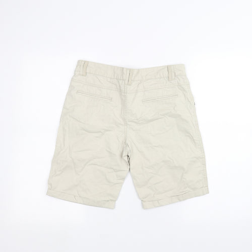 Denim & Co. Womens White   Chino Shorts Size 8