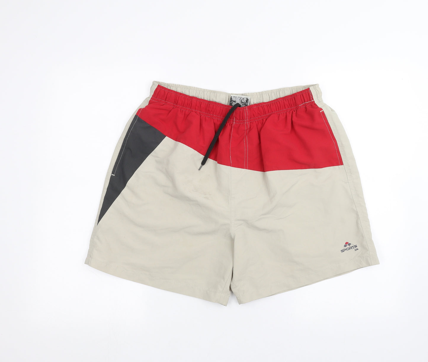 Sports LTD Mens White   Sweat Shorts Size M - swim short