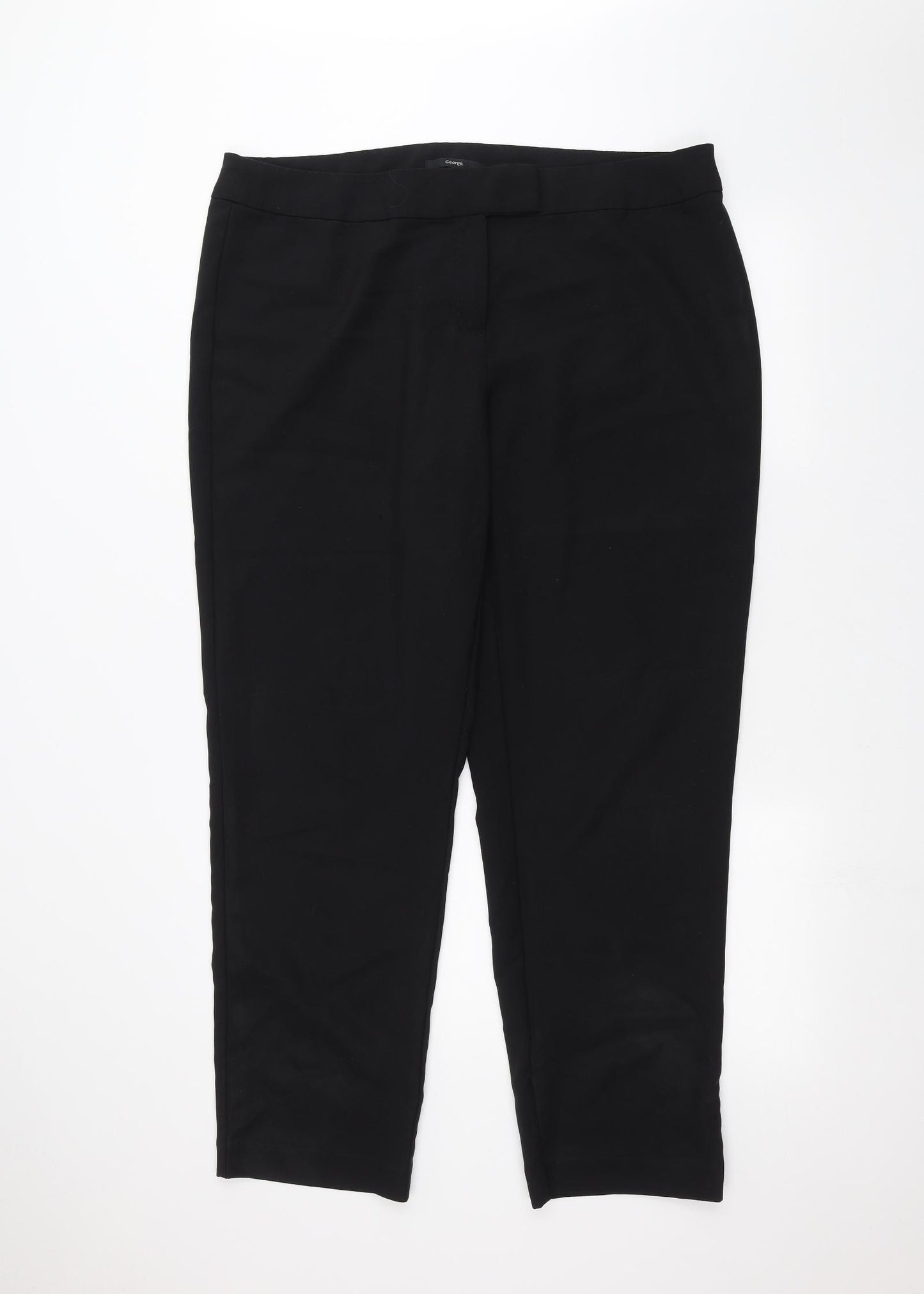George Womens Black   Trousers  Size 20 L27 in