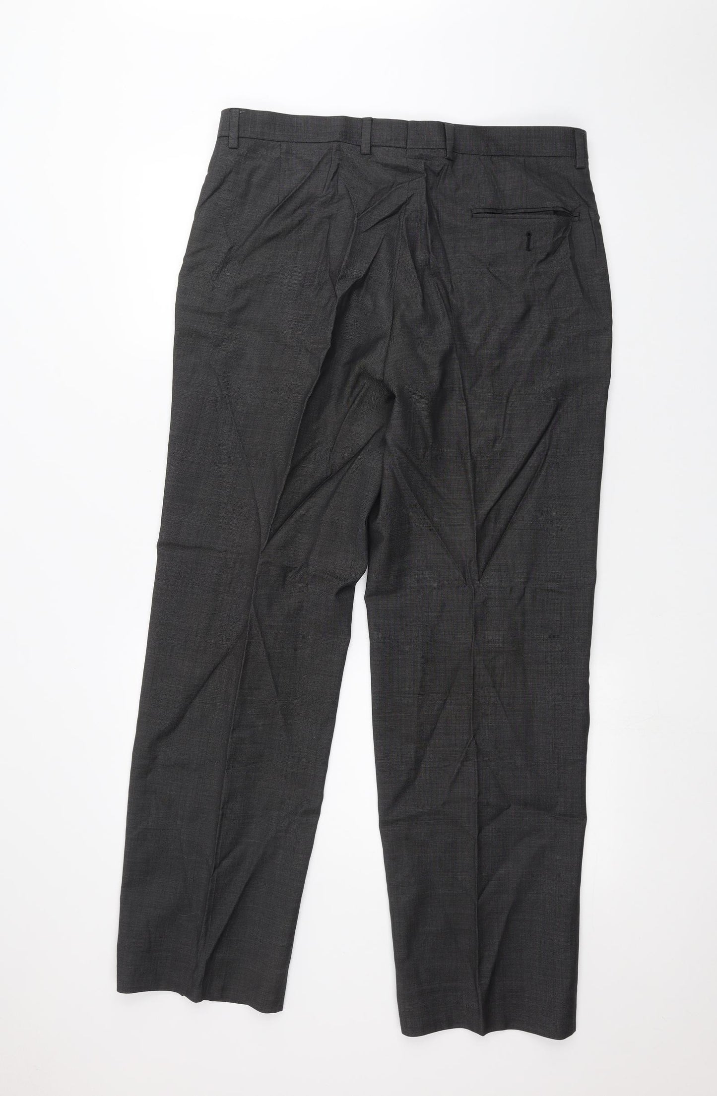 Marks and Spencer Mens Black   Trousers  Size 36 in L31 in