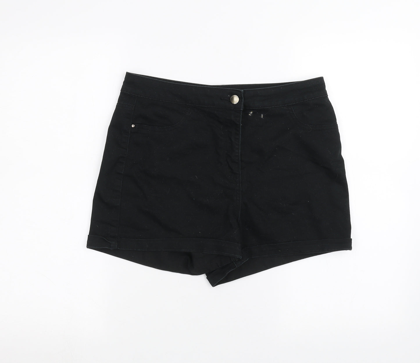 Matalan Girls Black   Cut-Off Shorts Size 12 Years