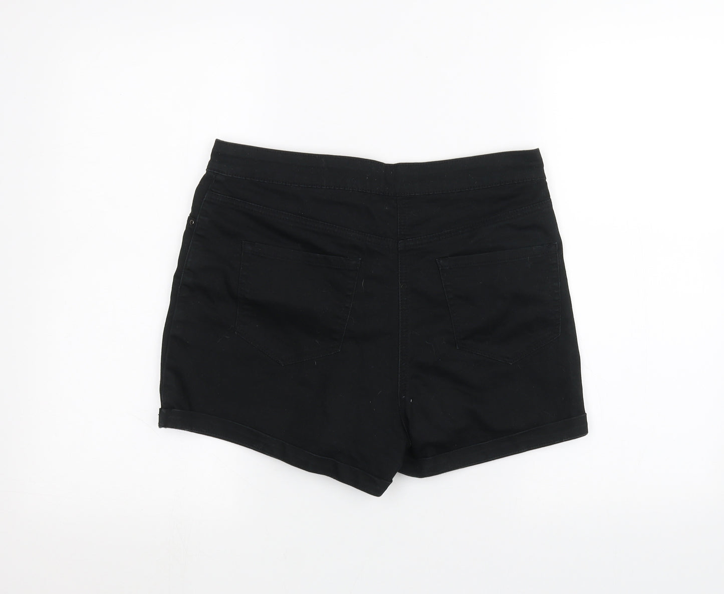 Matalan Girls Black   Cut-Off Shorts Size 12 Years