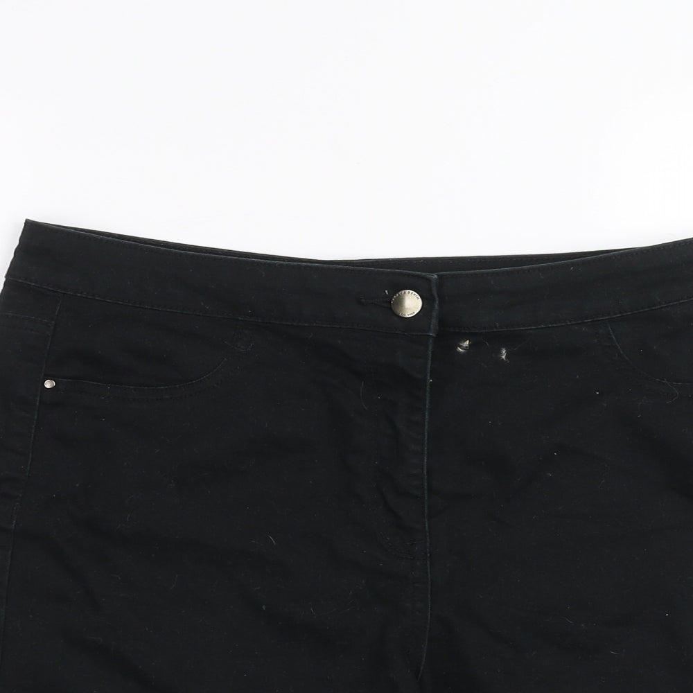 Matalan Girls Black   Cut-Off Shorts Size 12 Years
