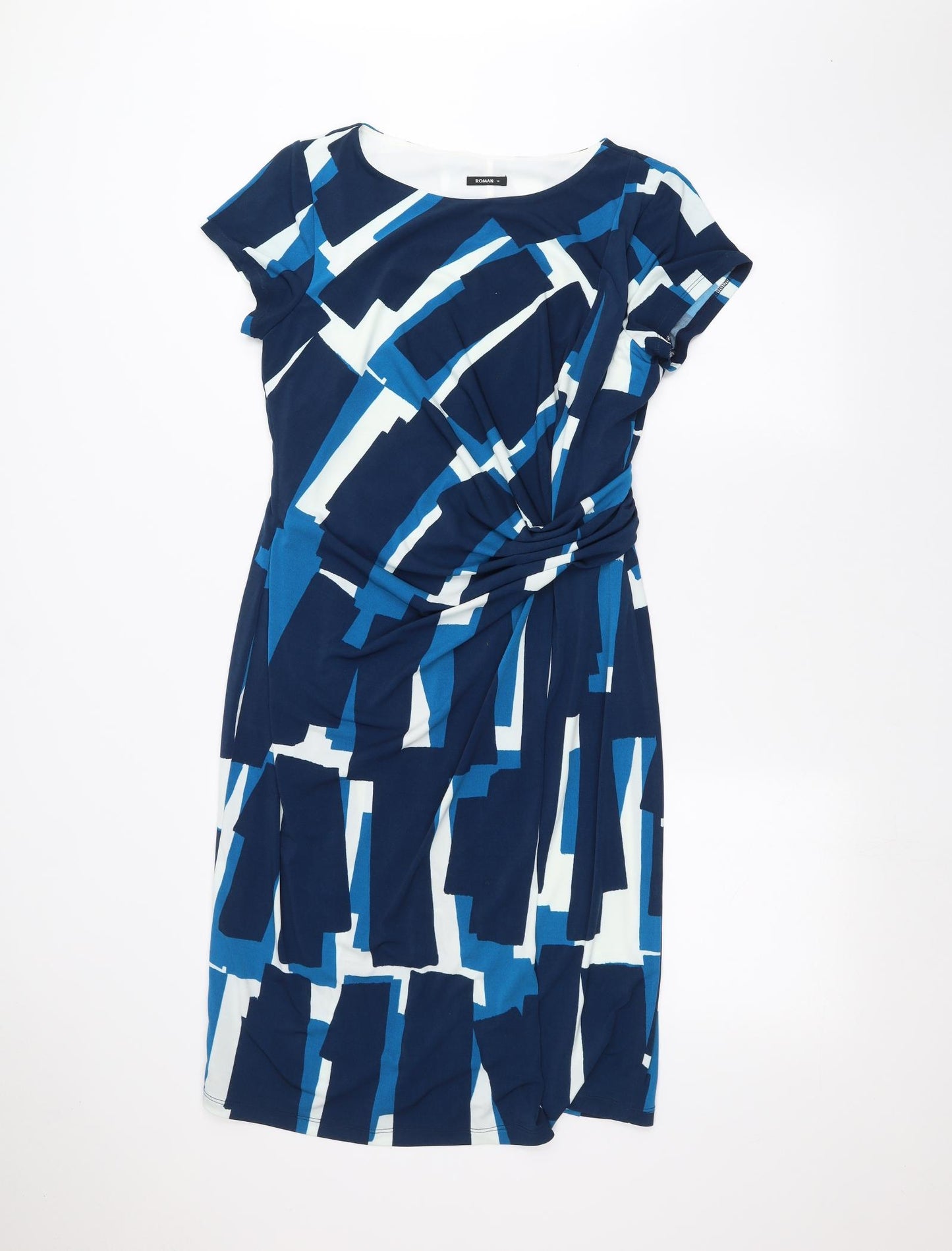 Roman Womens Blue   Pencil Dress  Size 14